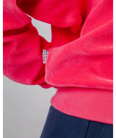 Brava - Velvet Raglan Sweatshirt Pink