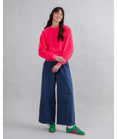 Brava - Velvet Raglan Sweatshirt Pink