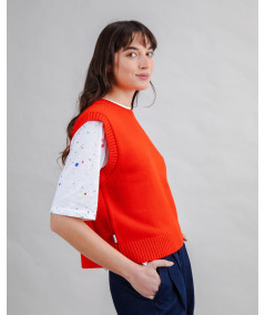 Brava - Wool Vest Red
