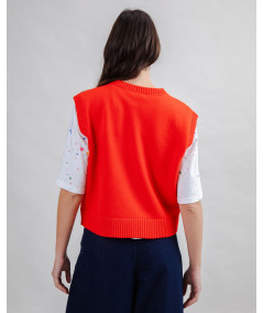 Brava - Wool Vest Red