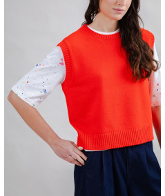 Brava - Wool Vest Red