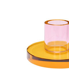 Astra Bougeoir Small Rouge pâle / Orange