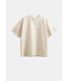 Akvillads ss Tee Brown rice Melange