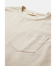 Akvillads ss Tee Brown rice Melange