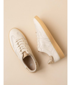 Bobbies - Sneakers Miles Crème & Champagne