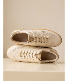Bobbies - Sneakers Miles Crème & Champagne