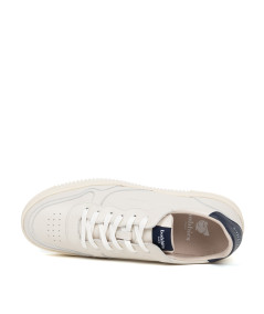 Bobbies - Sneakers Travis blanc cassé et bleu nuit
