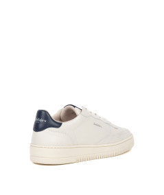 Bobbies - Sneakers Travis blanc cassé et bleu nuit