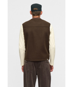 AKROBIN Boiled Wool Gilet - Delicioso