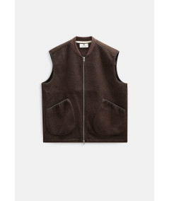 AKROBIN Boiled Wool Gilet - Delicioso