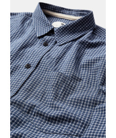 Anerkjendt - Akotto Small Check Ls Shirt 3087 Estate blue