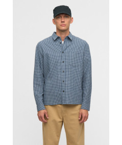 Anerkjendt - Akotto Small Check Ls Shirt 3087 Estate blue