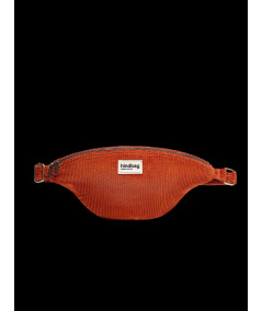 Hindbag - Sac Banane Sacha Velours Brique