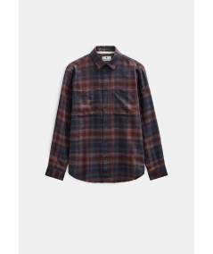 Anerkjendt - Akleif Flannel Check5 LS Shirt Vineyard Wine